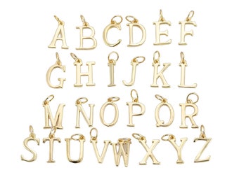 14k Gold Filled letters alphabet abc 10mm 1420 14/20 Gold Filled