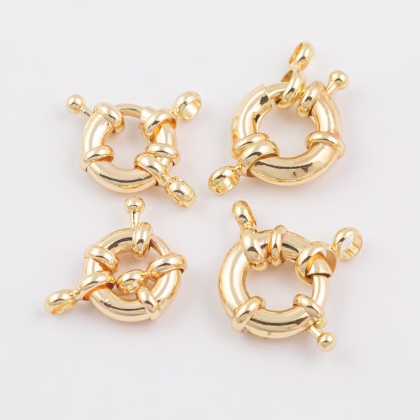 14k Gold Filled sailor clasp sailor's clasp 10mm 11mm 13mm 1420 14/20 Gold Filled - 2pcs