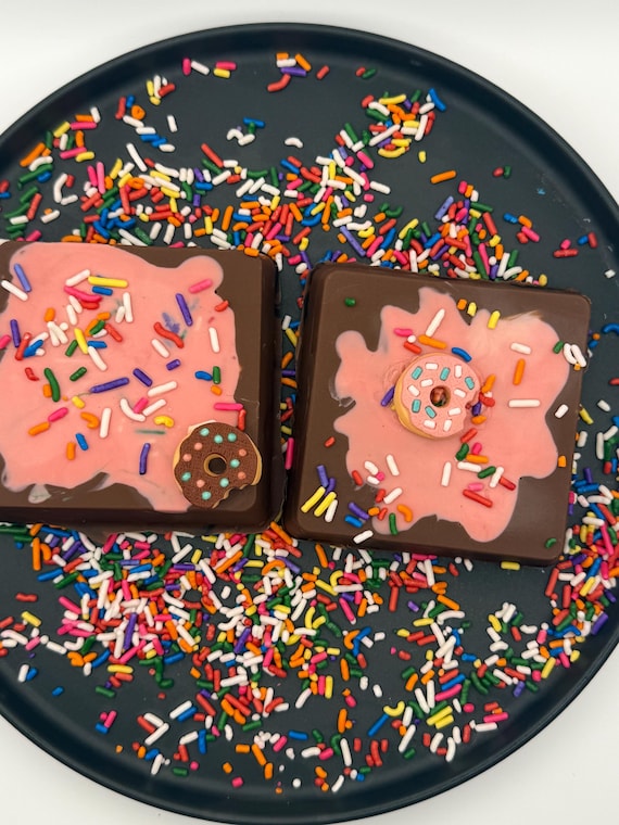 Simpsons Inspired Jelly Donut Chocolate Bar