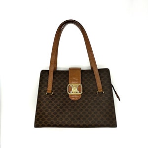 Celine Pink Denim Triomphe Monogram Poulbot Bag main image 1