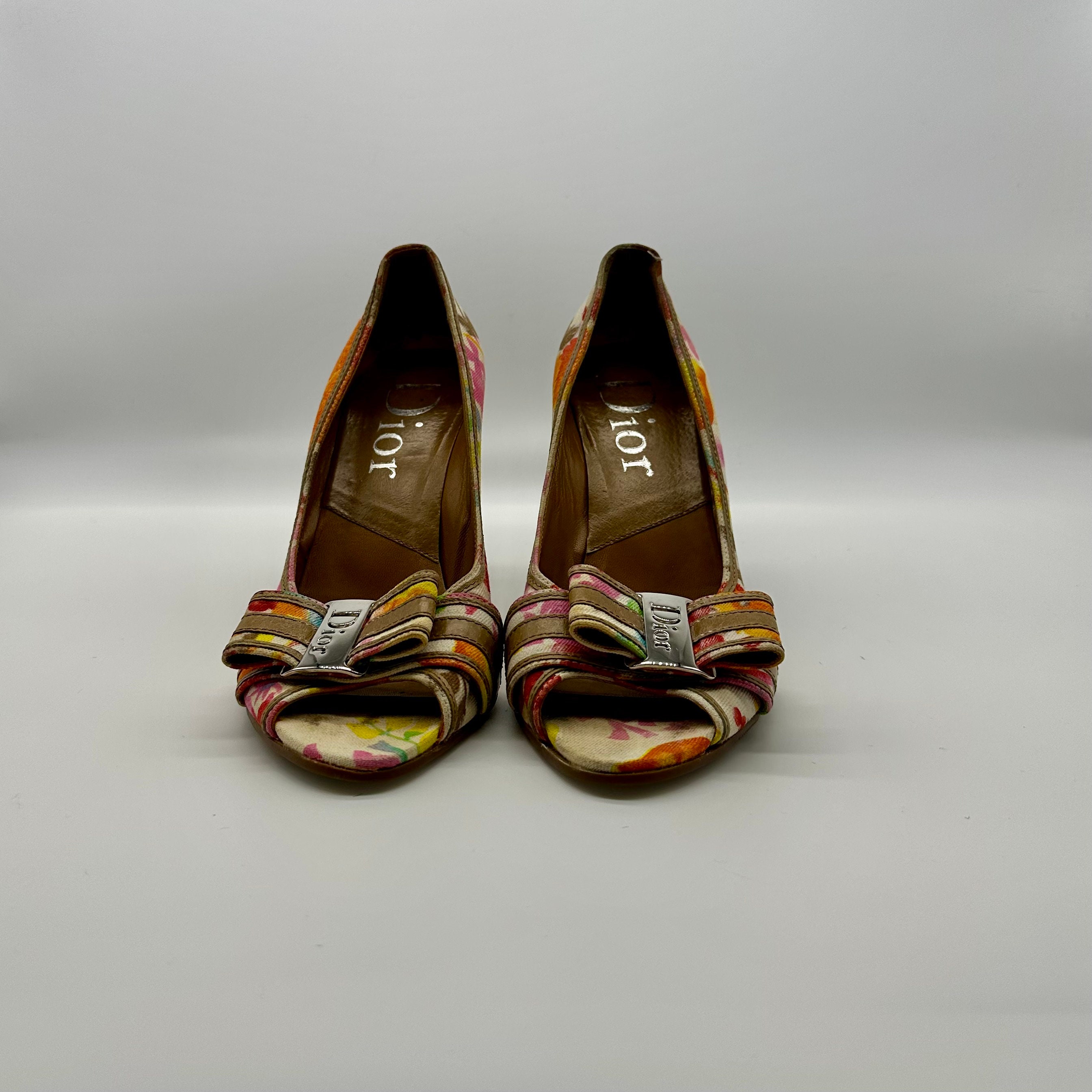 Christian Dior Size EU37/7 Vintage Multicolor Floral Print