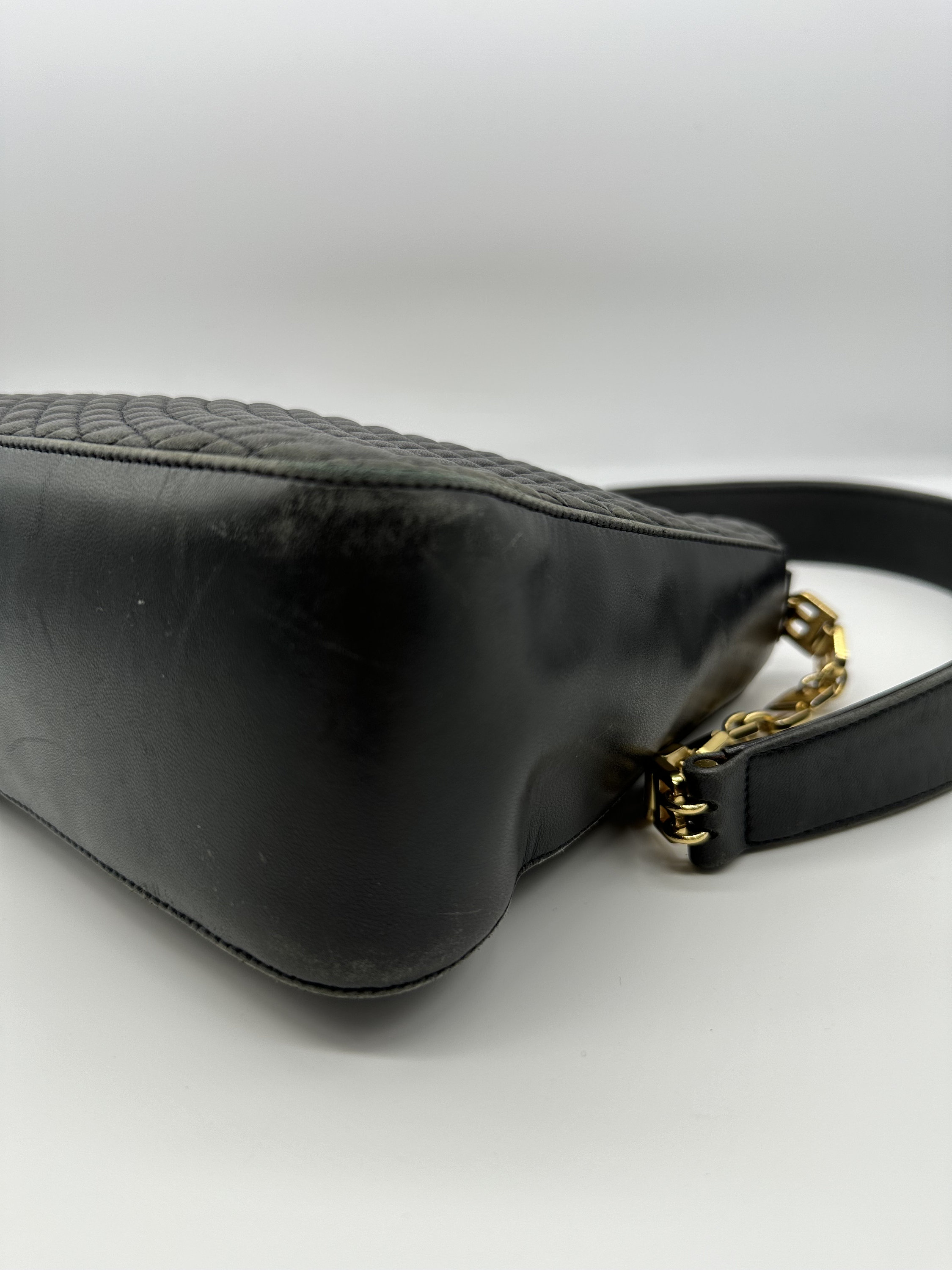 バッグ BALLY Quilting Black shoulderbag handbag Authentic Bally Vintage Black Leather Quilted Bag - Etsy