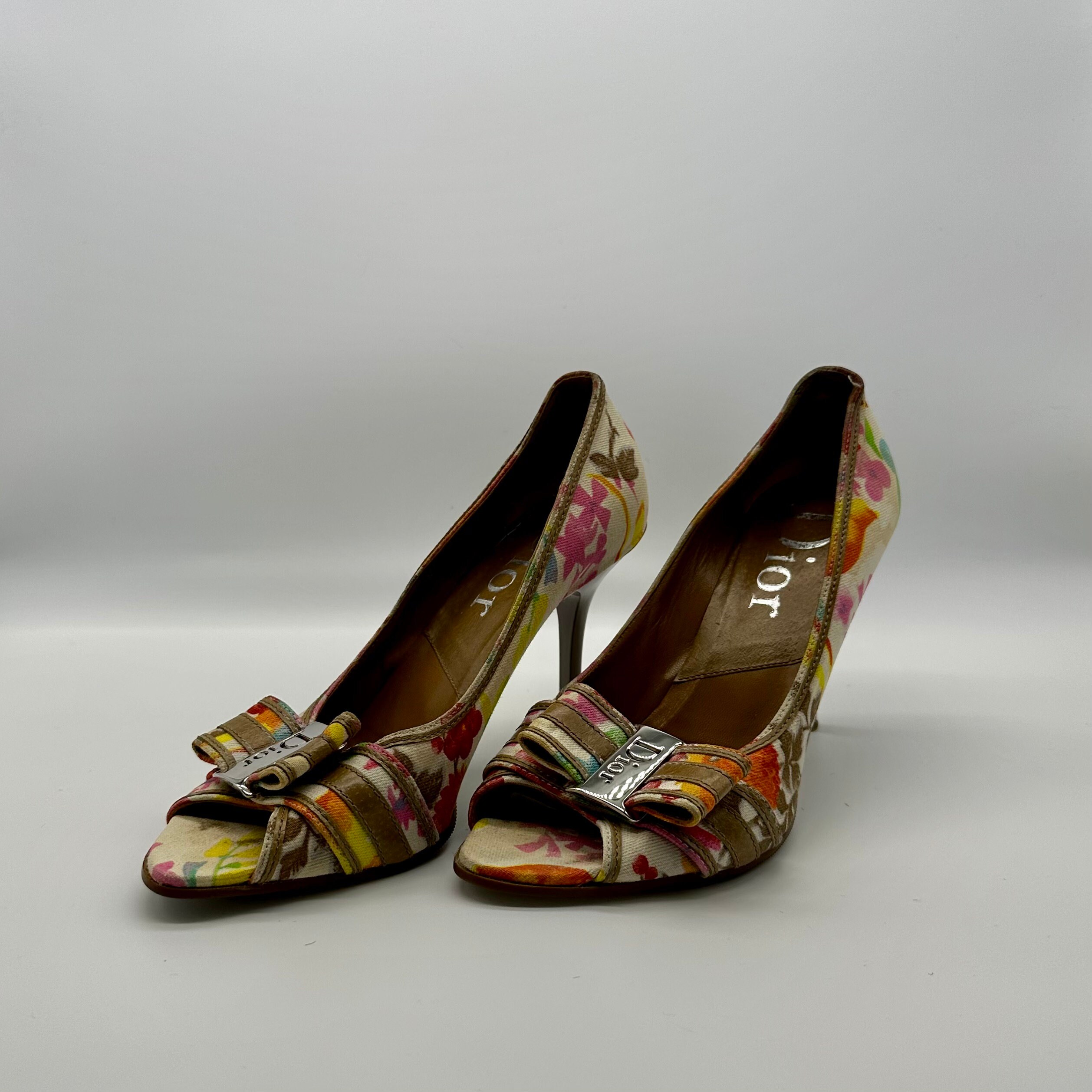Christian Dior Size EU37/7 Vintage Multicolor Floral Print