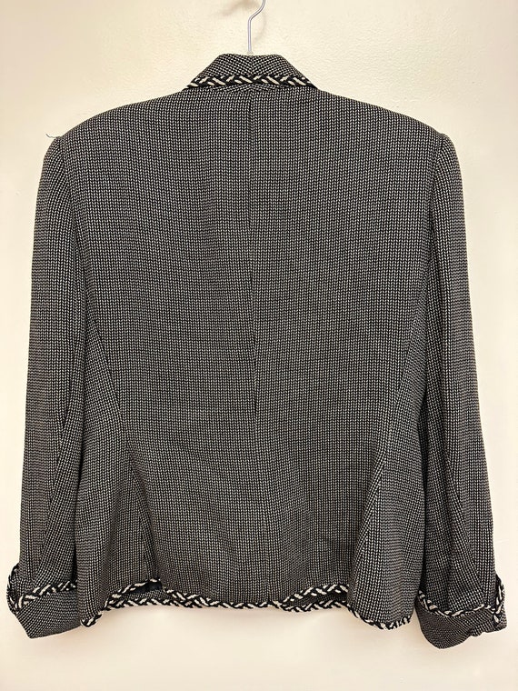 Christian Dior Vintage Patterned Blazer Size 10 - image 10