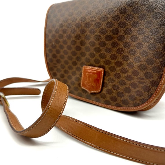 Authentic Celine Vintage Triomphe Monogram Crossbody Bag Etsy Canada