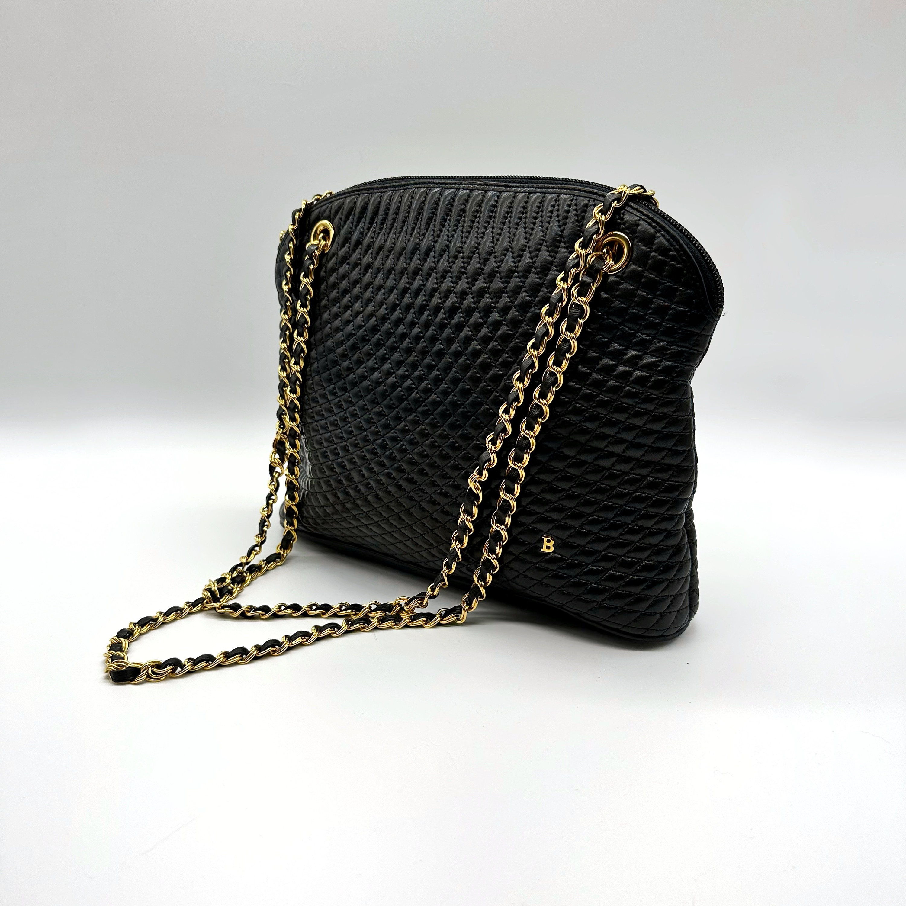 Chanel Timeless Tote Ultra Rare 80's Mini Vintage Fringe Beaded Tassel Black Bag