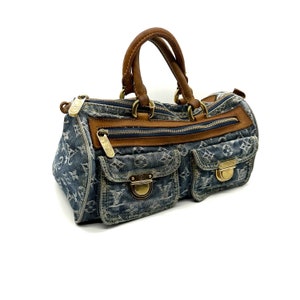 Louis Vuitton 2020 pre-owned Mini Monogram Denim Patchwork Palm