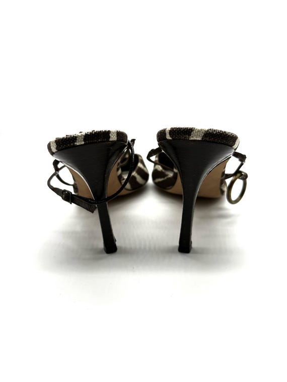 Manolo Blahnik Size EU38.5 Rare Vintage Zebra Print Brown Manolo Blahnik Size EU38.5 Rare Vintage Zebra Print Brown