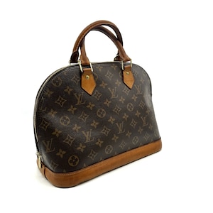 Louis Vuitton Alma PM Handbag Brown Monogram Vintage – Timeless Vintage  Company