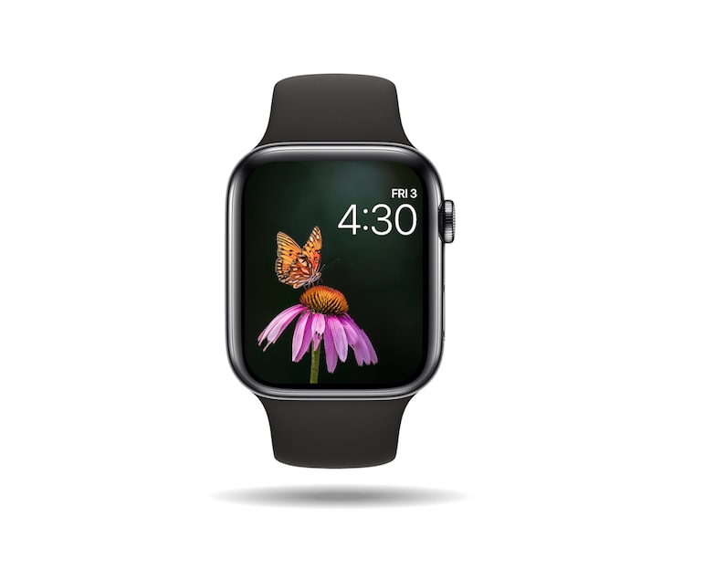 Butterfly Watch Wallpaper, Digital Download, Flower Watch Wallpaper