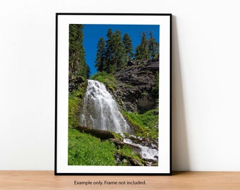 Plaikni Falls Print, Oregon Waterfalls, Crater Lake National Park Landscape Photo, Waterfall Photography, Pacific Northwest Wall Art