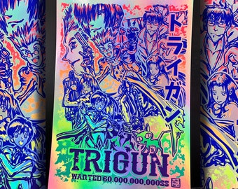 Trigun - Vash the Stampede - Hand Made Screen Print