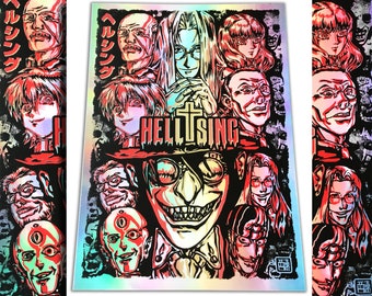 Hellsing - Hand Made Holographic Anime Screen Print
