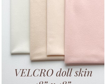 Velcro Loop doll skin. Velcro soft fabric. Velcro sheets. 100% polyester. Sheet size 18"x18".