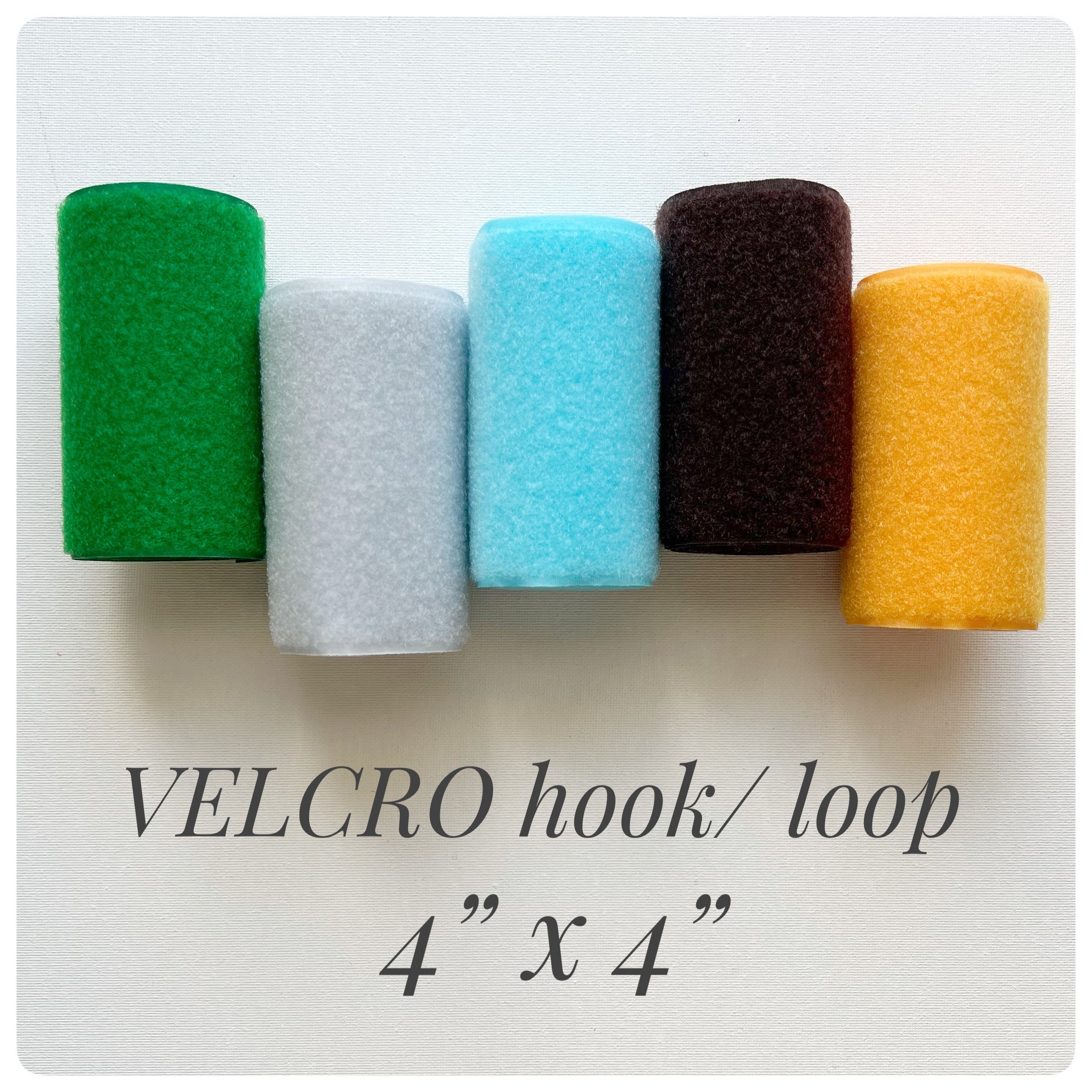 Velcro HOOK and LOOP Fastener. Sheets Size 4x4. Sew-on Hook and Loop. 