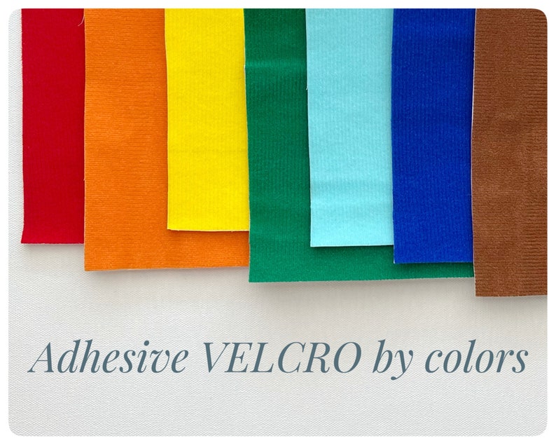 Adhesive Velcro Fabric. 100 Polyester. Sheet Size 7x7 In. Etsy