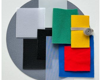 Valcro creative set. Supplies for making crafts.