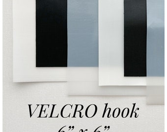 Velcro Hook. Adhesive Hook. Velcro fastener. Hook and loop set. Sheet size 15cm x 15cm (6"x6").