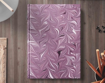 Lavender Marble Pattern Journal: Abstract Art Diary