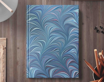 Marble Pattern Hardcover Journal: Abstract Art Diary