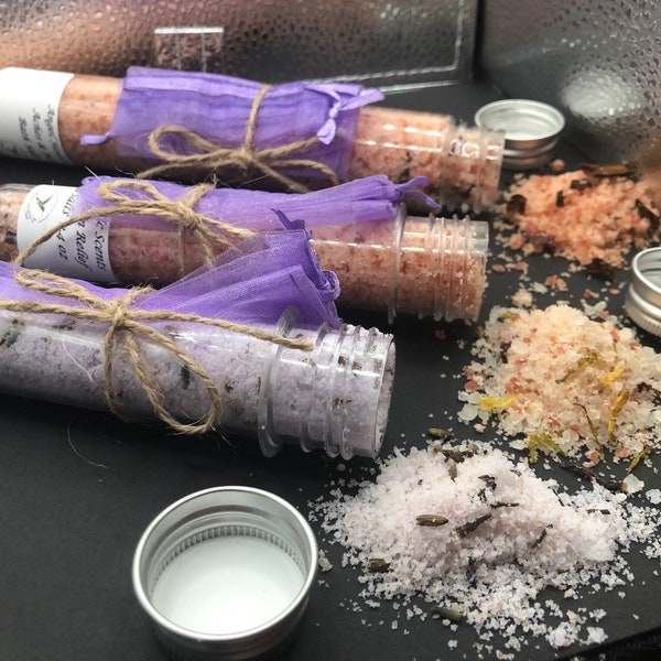 Therapeutic All Natural Bath Salts with Essential Oils