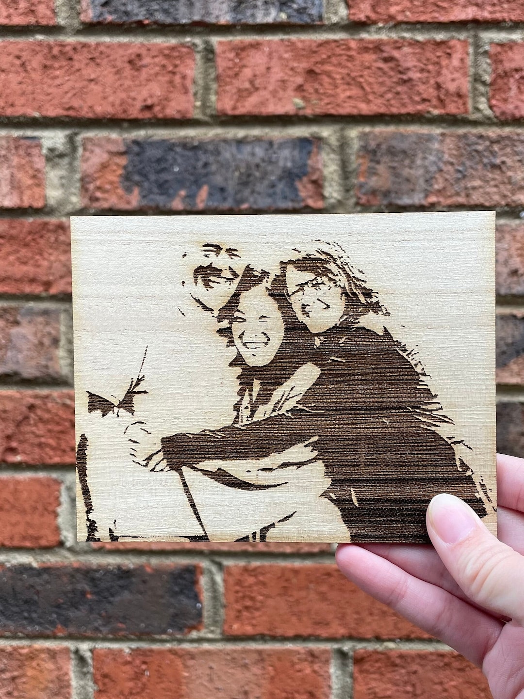 Custom Personalized Wood Engraved Photo Etsy