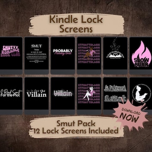 Smut Romance Kindle-låsskärmspaket (12 JPEG EPUB-filer)