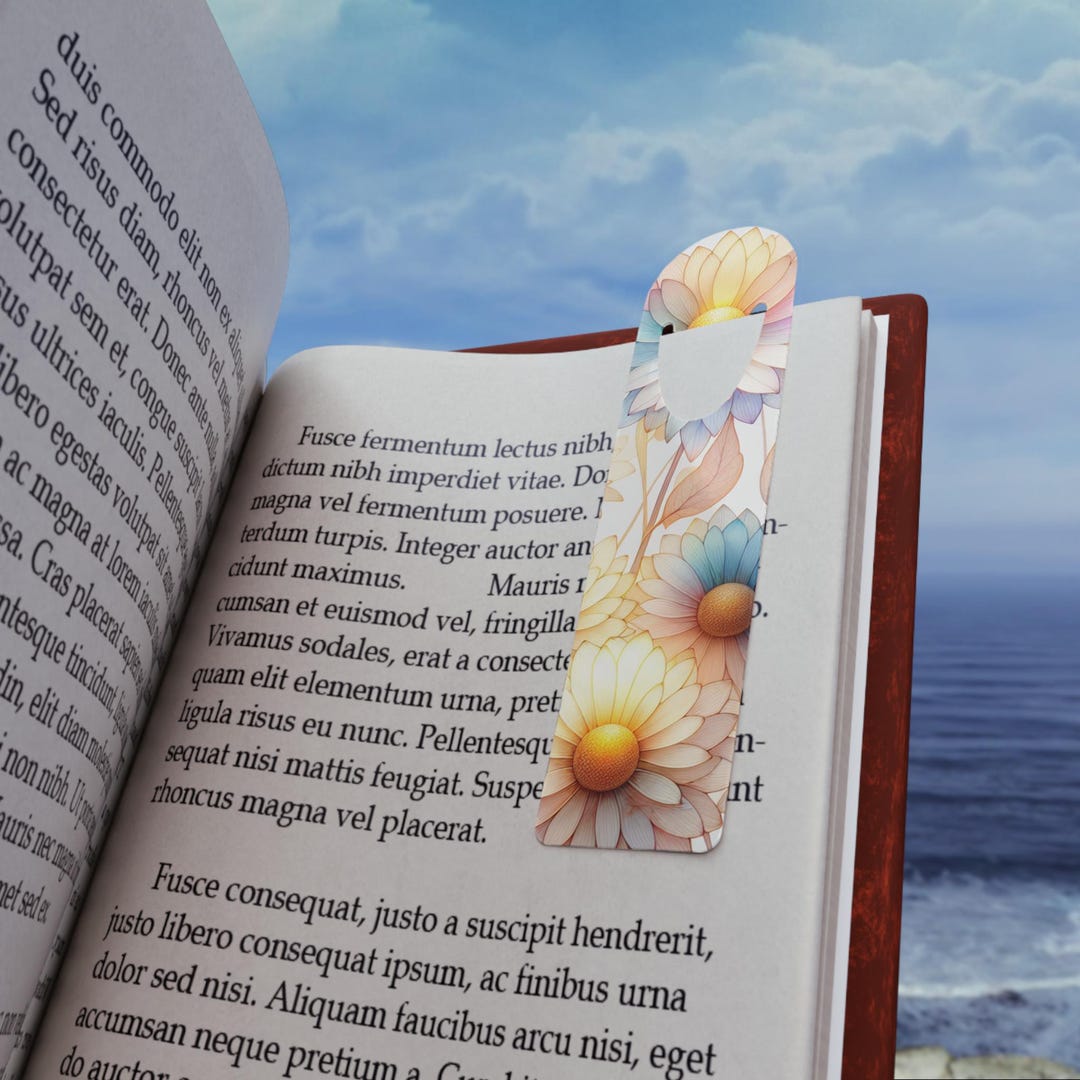 Daisy Bookmark: April Birth Flower Watercolor Gift - Etsy