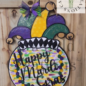 Mardi Gras Door Hanger