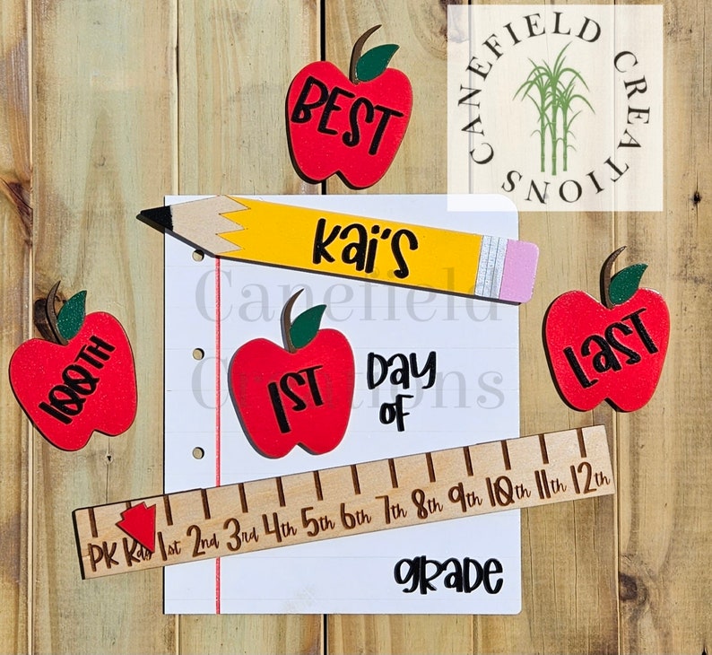 Letrero escolar personalizado para niños Etsy México