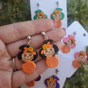 Herfst vogelverschrikker oorbellen Polymeerklei halloween vakantie