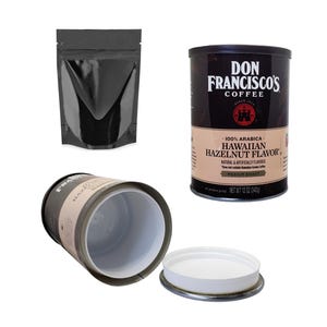 Don Francisco Coffee Diversion Safe Stash Can Screw Lock Smell-Proof Container + 1 Free Mylar Bag
