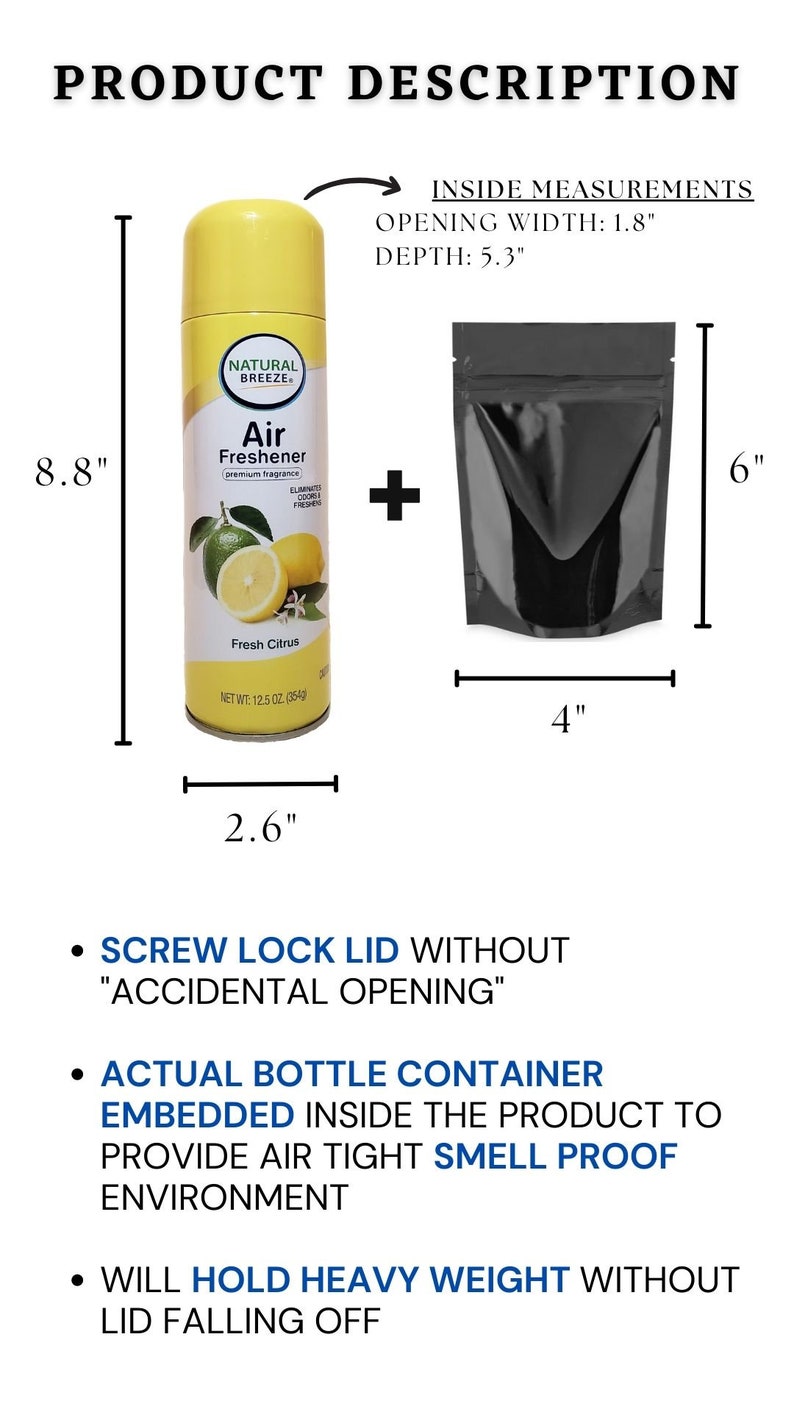 In-Plain-Sight Fire Extinguisher Stash – 5lb Hidden Safe With 3 Screw-On Compartments