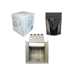 Best Tissue Box Diversion Safe Clear Cube Stash Container Hidden Secret Compartment Stashbox + 1 Free Mylar Bag