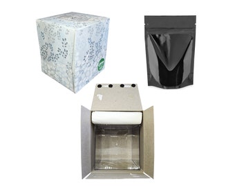 Best Kleenex Tissue Box Diversion Safe Clear Cube Stash Container Hidden Secret Compartment Stashbox + 1 Free Mylar Bag
