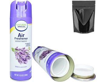 Ambientador Lavanda Diversion Safe Stash Contenedor con cierre de rosca a prueba de olores + 1 bolsa de Mylar gratis
