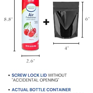 Ambientador Cherry Diversion Safe Stash con cierre de rosca y recipiente a prueba de olores + 1 bolsa de Mylar gratis imagen 4