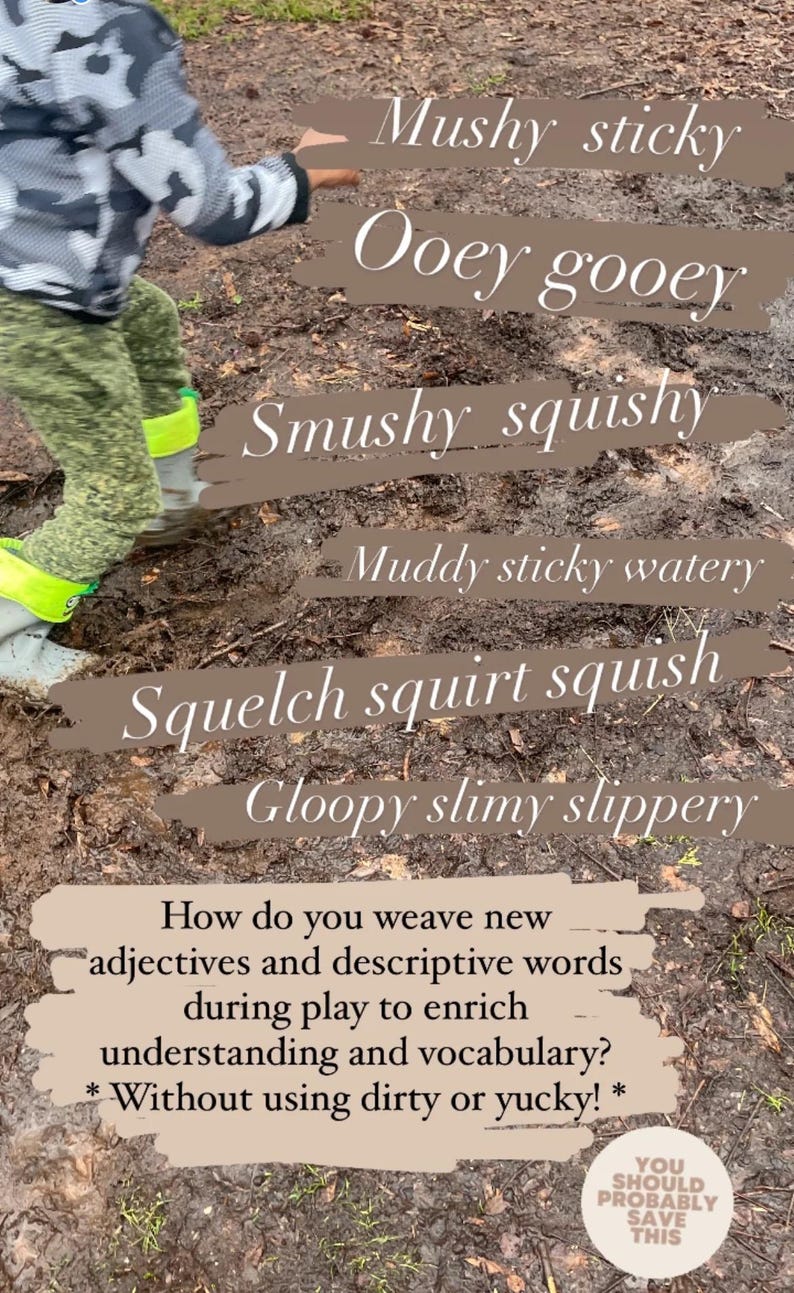 Muddy Text Mud Starter- Small Kitchen Kit: Outdoor Sensory Play, Nature Treasures ...
