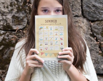 Summer Scavenger Hunt, Family Outdoor Game (Digital Download PDF for Printing)
