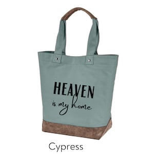 Canvas Tote - Heaven is My Home