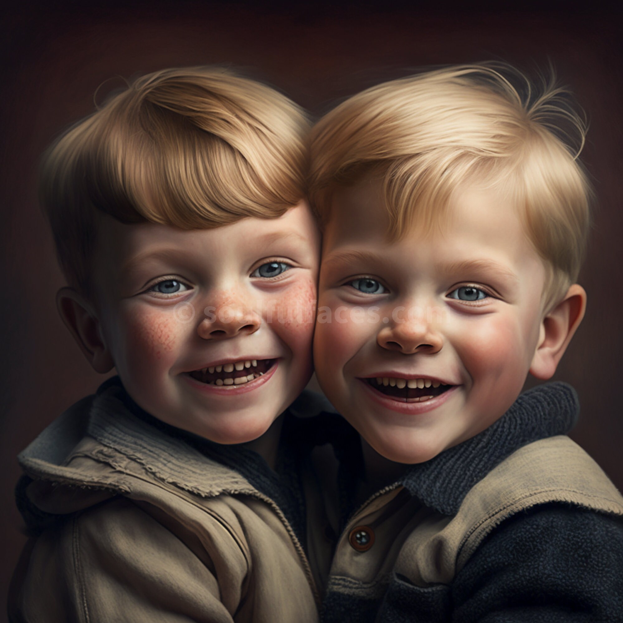 Blond Bond: A Portrait of a Sibling Love and Connection - Etsy