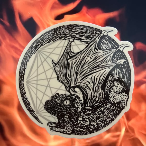 Petro Dragonic Apocalypse Ouroboros King Gizzard and the Lizard Wizard Sticker 2024 Year of the Dragon