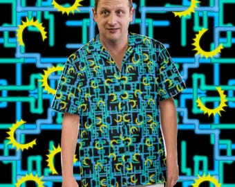 Han Flashes Complicated Pattern button up collared! In Polygondwanaland or Cyboogie variants.