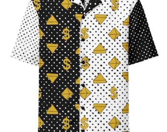 Angine De Poitrine inspired polkadot button down