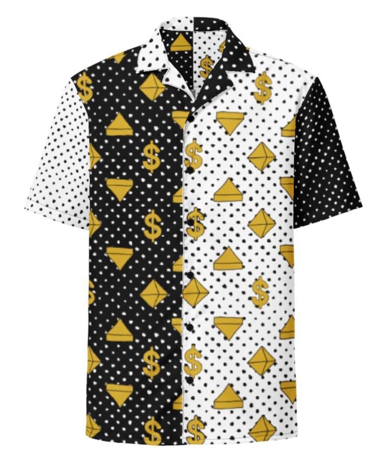 Angine De Poitrine inspired polkadot button down