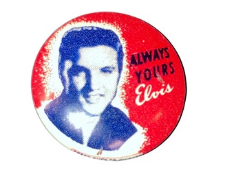 ELVIS PRESLEY Button. 1950’s Pinback style. Very cool piece collectible.