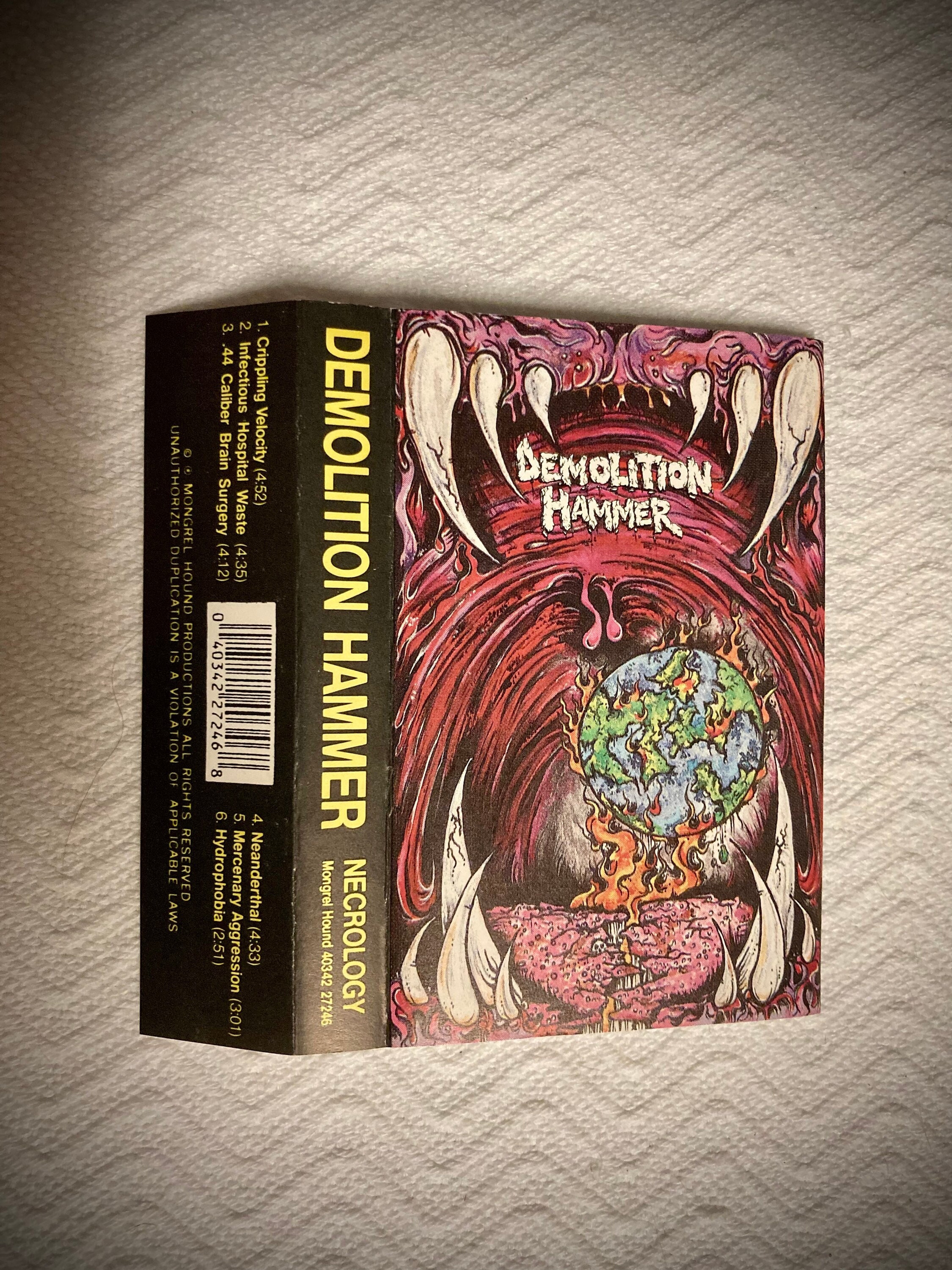 Super Rare Demolition Hammer - Necrology (cassette) 1989 - Etsy