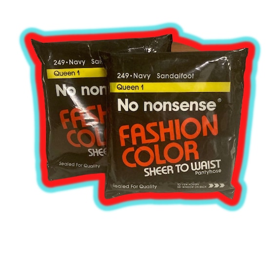 No Nonsense Sheer to Toe Fashion Color Queen Pantyhose 1990 New Old Stock 