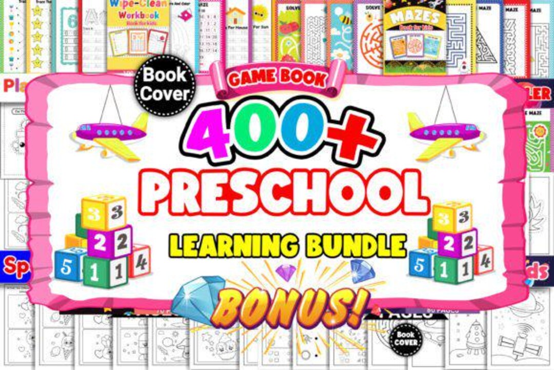 Preschool Learning Activity Book Bundle - Etsy