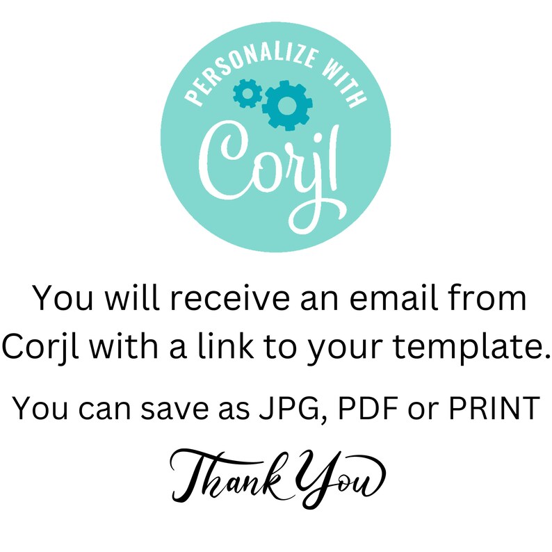 Thank You Card Corjl Template Greeting Card Customizable Card Thank